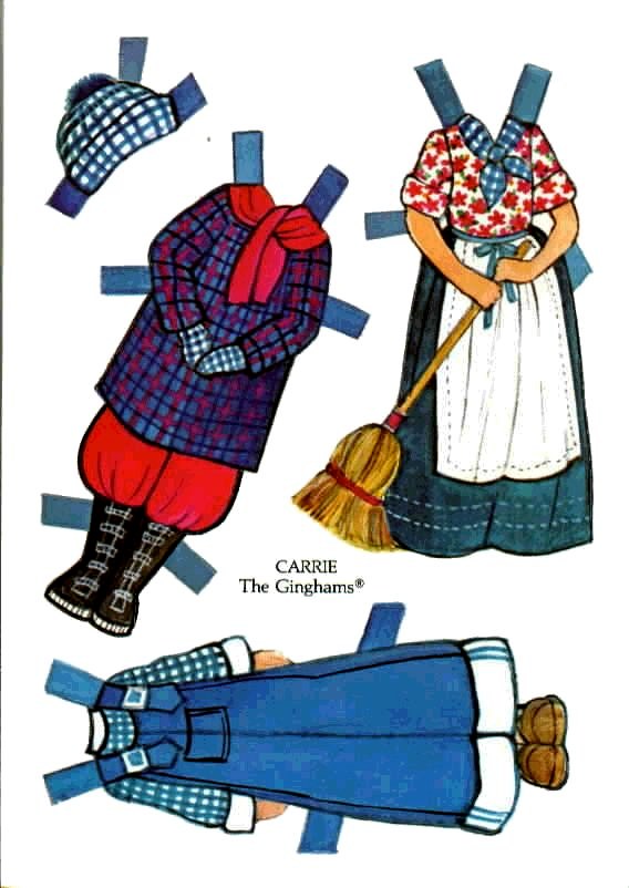 Poupées Papiers / Paper Dolls - Col. The ginghams
